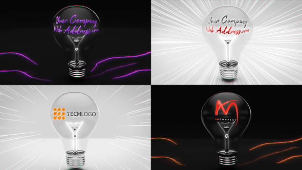 Light Bulb Logo Reveal Pack