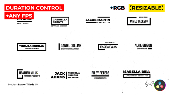 Modern Lower Thirds - DR