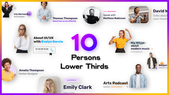 10 Minimal Person Lower Thirds
