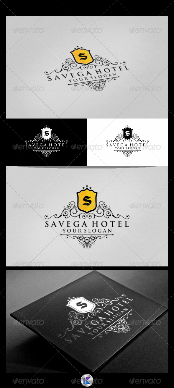 Savega Hotel Logo Template