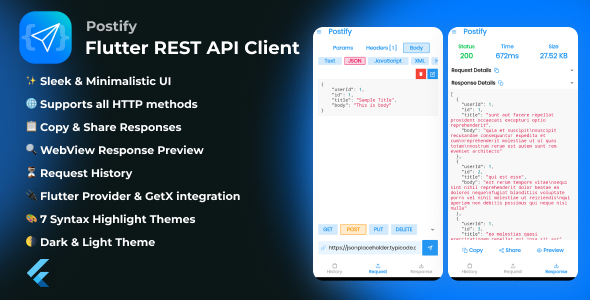 Postify - Flutter REST API Client