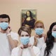 Doctor Video Footage - People Showing How To Wear Face Mask While The Man Is Being Funny - VideoHive Item for Sale