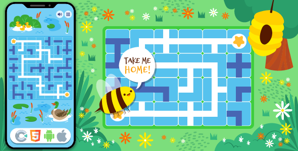Find Path Animal - HTML5 Game, Construct 3