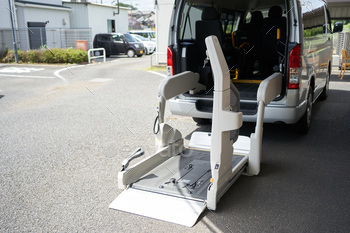 Long-term care taxi at a Japanese long-term care facility