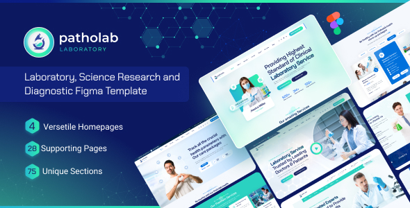 Patholab - Laboratory & Science Research Figma Template