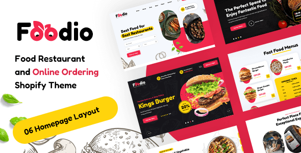 Foodio - Fast Food Restaurant Shopify Theme