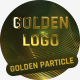 Simple Golden Particle Logo Animation - VideoHive Item for Sale