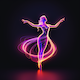 Dancing Neon Light Logo
