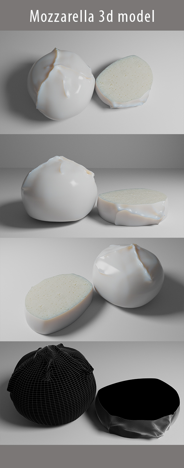 Mozzarella 3d Model