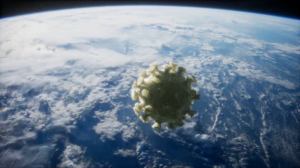 Coronavirus COVID-19 on the Earth Orbit alt