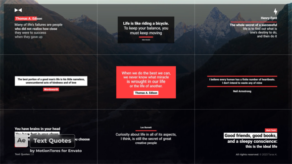 Text Quotes 2.0 \ AE