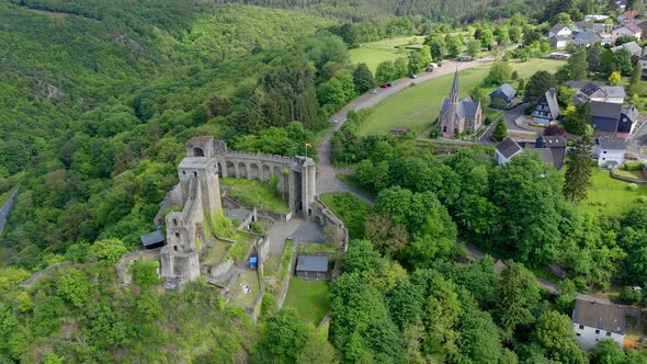 Castle ruin Hohenstein, Hesse, Germany