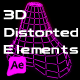 3D animated distorted elements - VideoHive Item for Sale