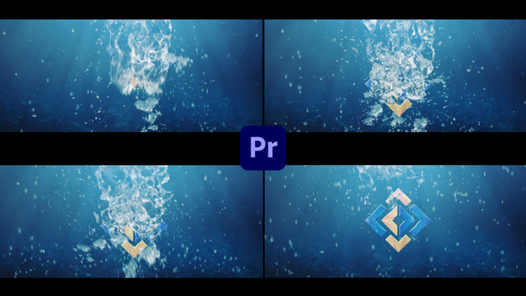 Underwater Ocean Sea Summer Intro | Water Splash Travel Logo Text 2