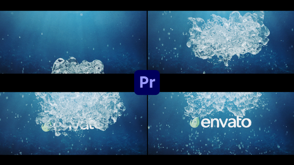 Underwater Ocean Sea Summer Intro | Water Splash Travel Logo Text 3