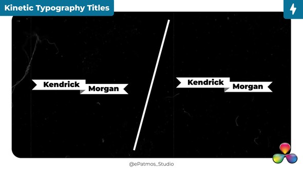 Kinetic Typography Title | DR