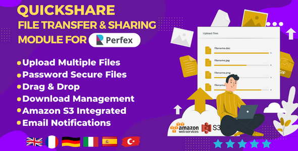 QuickShare - File transfer & sharing module for Perfex CRM
