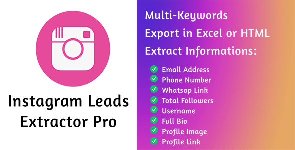 Instagram Leads Extractor Pro