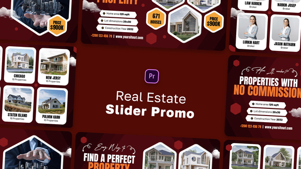 Real Estate Slider Promo MOGRT