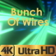 Bunch Of Wires Glowing In The Dark - VideoHive Item for Sale