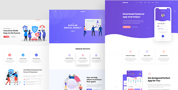 SaasLar - Creative Agency & Portfolio PSD Template