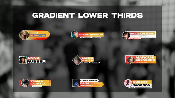 Gradient Lower Thirds | After Effects