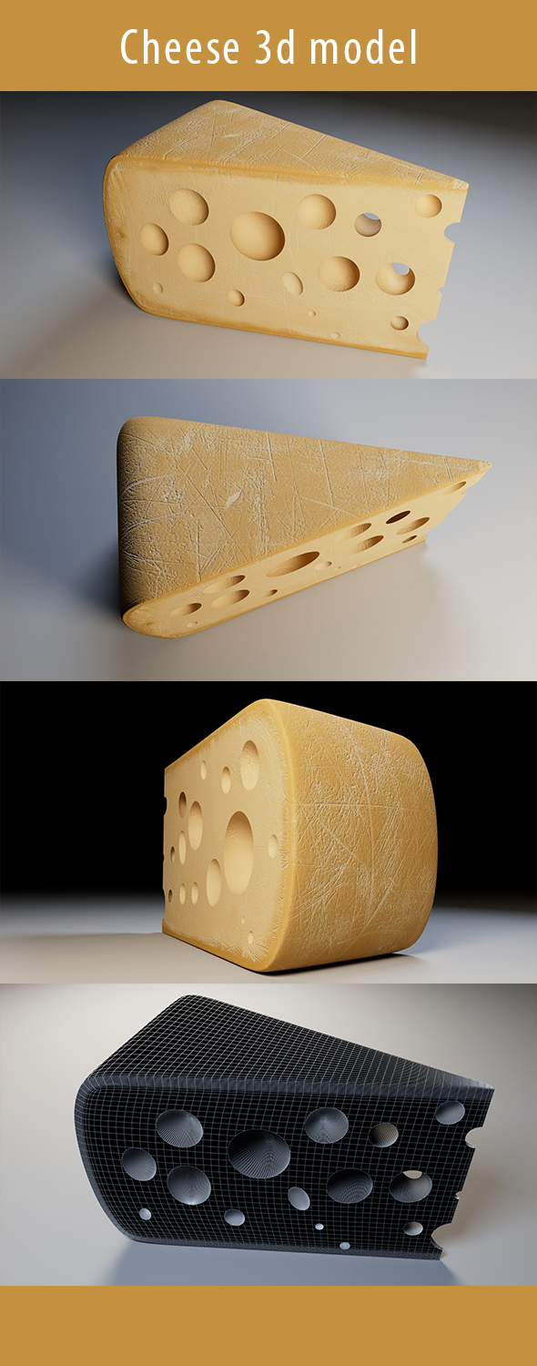 Cheese 3d Model