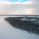 Aerial View Of Kaunas Pazaislis Monastery In Winter Time - VideoHive Item for Sale
