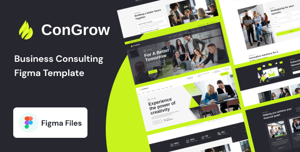 ConGrow – Business Consulting Figma Template – 0 Sold!