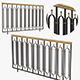 Art Deco style railing - 3DOcean Item for Sale