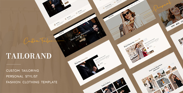 Tailorand - Custom Tailoring, Personal Stylist & Fashion Clothing Template