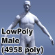 Low Poly Male Human - 3DOcean Item for Sale
