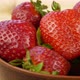 Juicy Red Ripe Strawberries in a Brown Plate - VideoHive Item for Sale