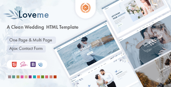 Loveme - Wedding & Wedding Planner HTML5 Template