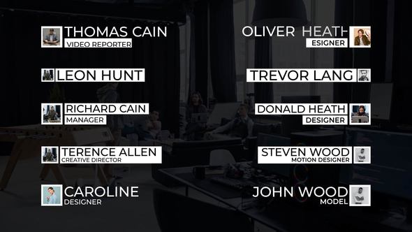 Lower Thirds with photos | After Effects alt