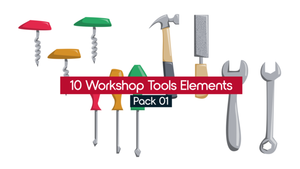 10 Workshop Tools Elements - Pack01