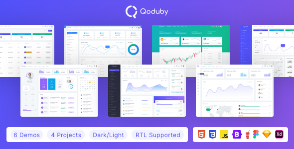 Qoduby - Admin & Dashboard Template