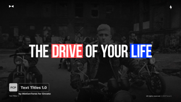 Text Titles 1.0 \ FCPX