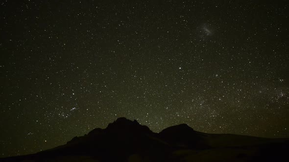 Star filled night sky, time lapse