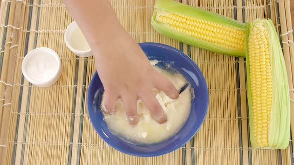 Arepas, Venezuelan dish made of corn flour