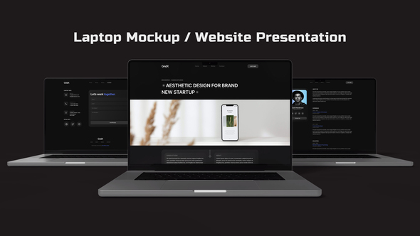 Laptop Mockup / Website Presentation