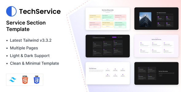 TechService - HTML & CSS Service Template