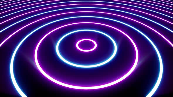 Shining Neon Circle Light Floor alt