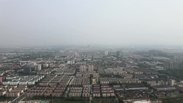 Aerial China City, Suburbs