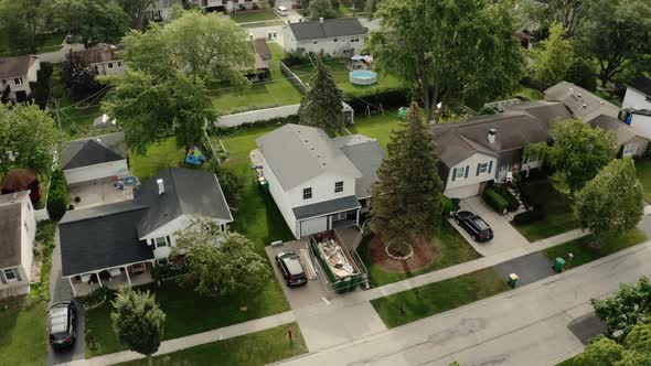 Aerial View of Unfinished House Under Development