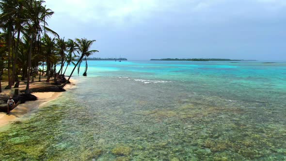 Caribbean White Unspoiled Sandy Beach