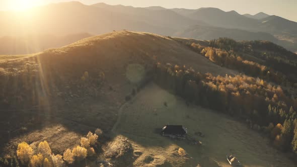 Countryside Sun Mountain Aerial