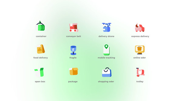 Delivery - Flat Icons