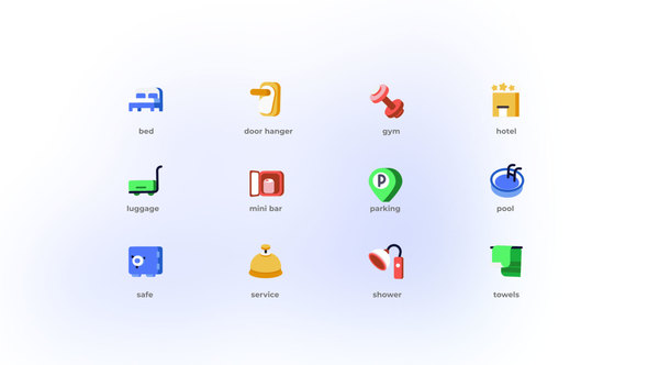 Hotel Service - Flat Icons alt