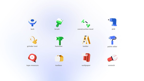 Repair Tools - Flat Icons